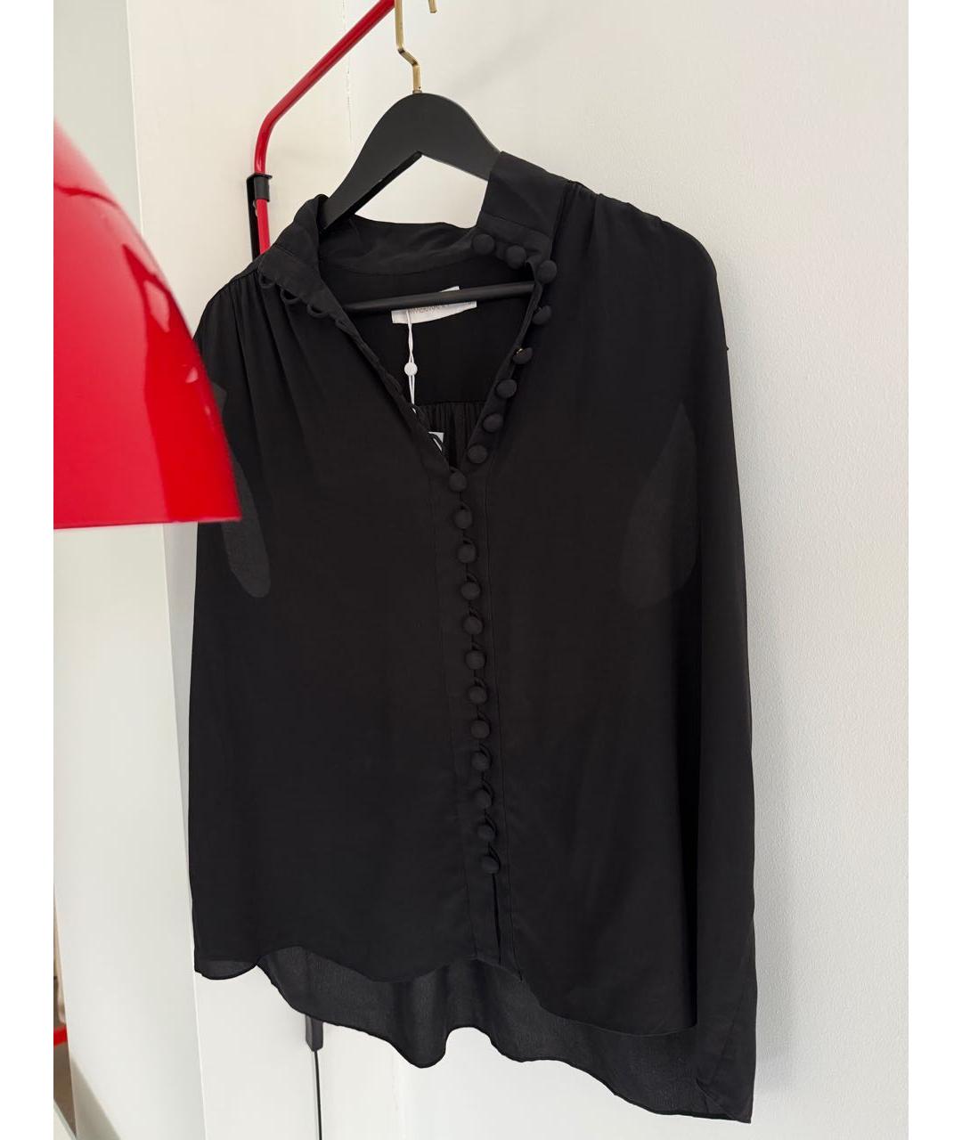 ZIMMERMANN Черная шелковая блузы, фото 7