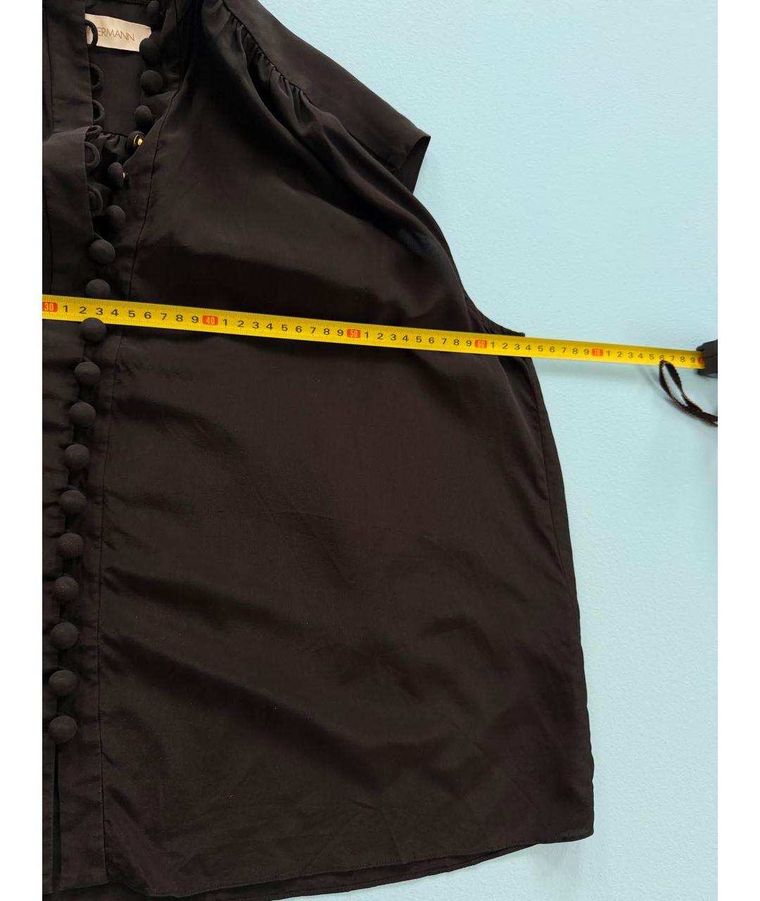 ZIMMERMANN Черная шелковая блузы, фото 8