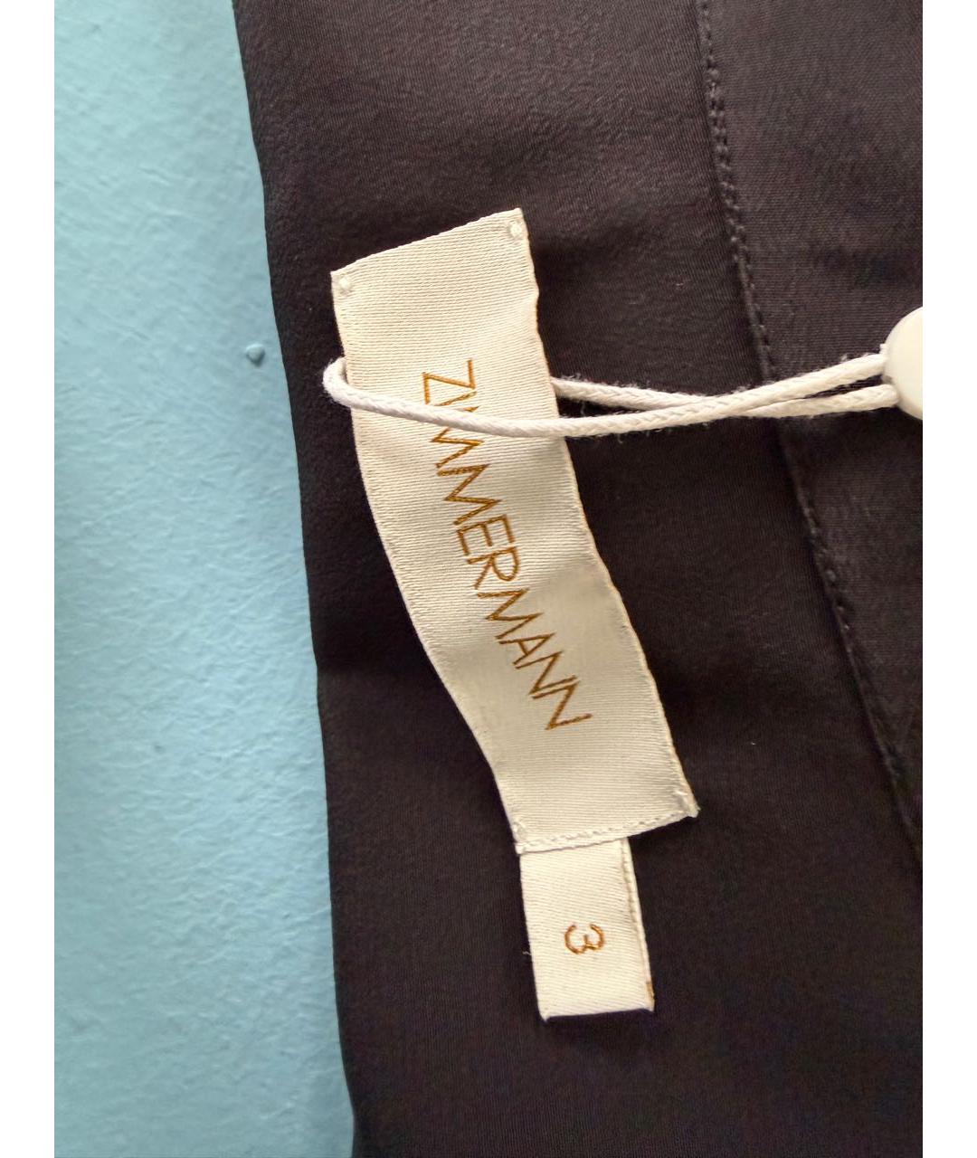 ZIMMERMANN Черная шелковая блузы, фото 5