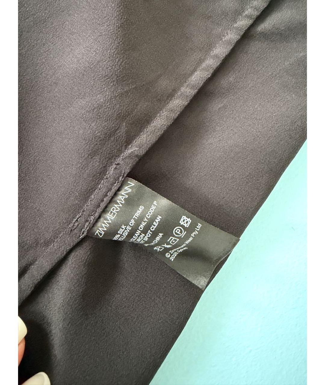 ZIMMERMANN Черная шелковая блузы, фото 6