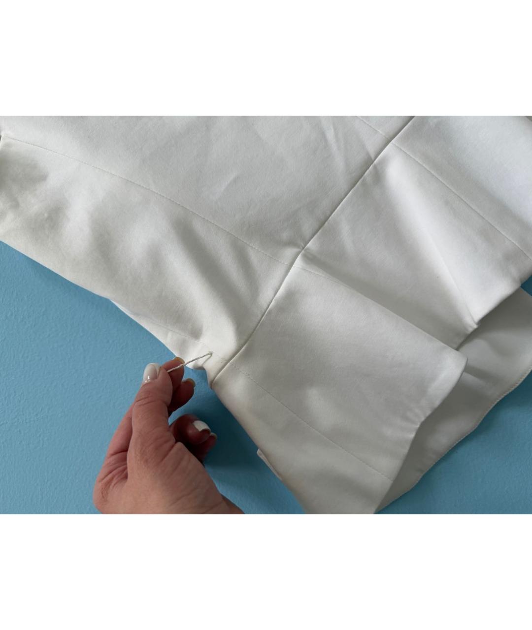 CHRISTIAN DIOR Белый хлопко-эластановый жакет/пиджак, фото 5