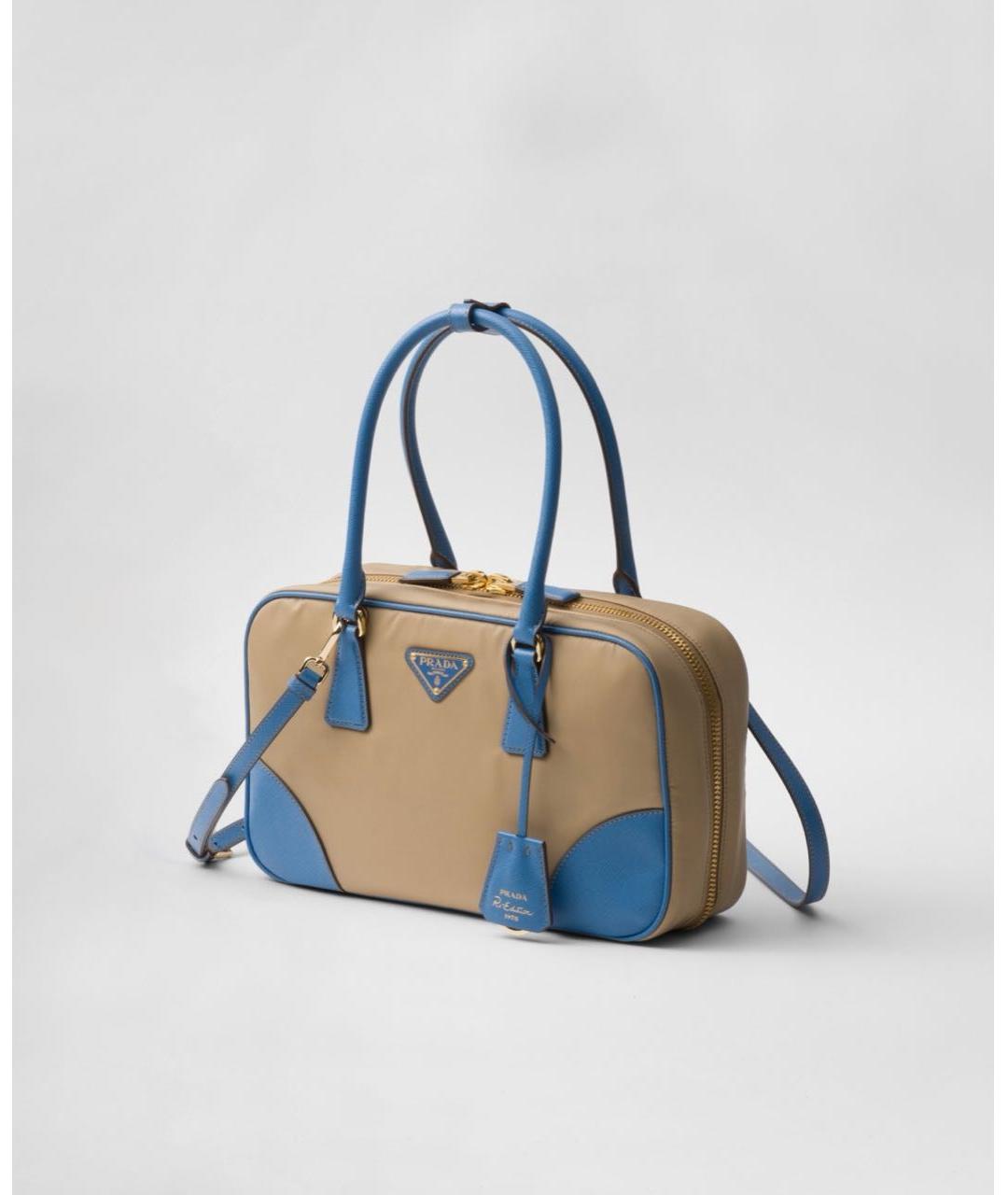 PRADA Бежевая сумка с короткими ручками, фото 2