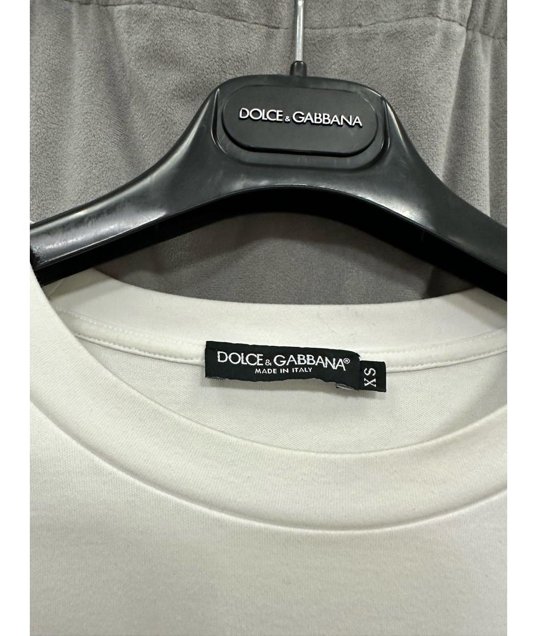 DOLCE&GABBANA Белая футболка, фото 4