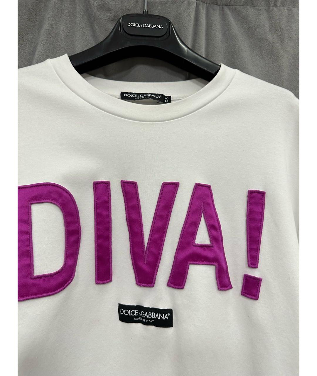 DOLCE&GABBANA Белая футболка, фото 3