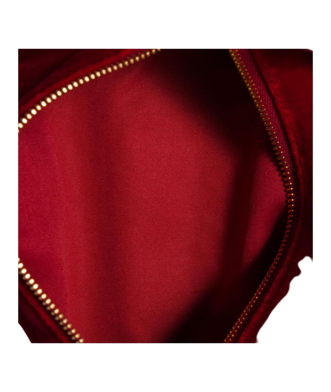 MIU MIU Красная бархатная сумка через плечо, фото 5