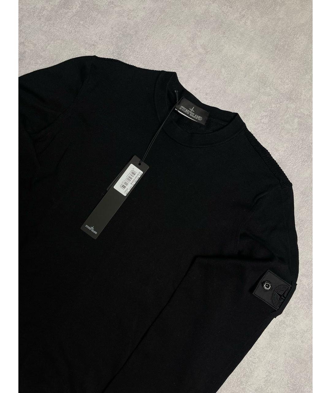 STONE ISLAND SHADOW PROJECT Черный хлопковый джемпер / свитер, фото 3