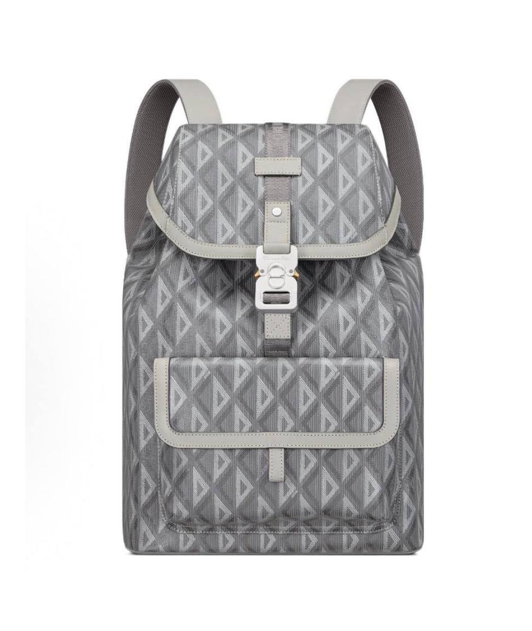 CHRISTIAN DIOR Серый кожаный рюкзак, фото 1