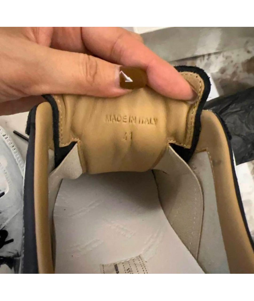 MAISON MARGIELA Белые кожаные кеды, фото 7