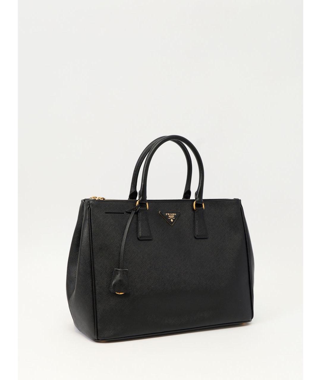 PRADA Черная кожаная сумка тоут, фото 2