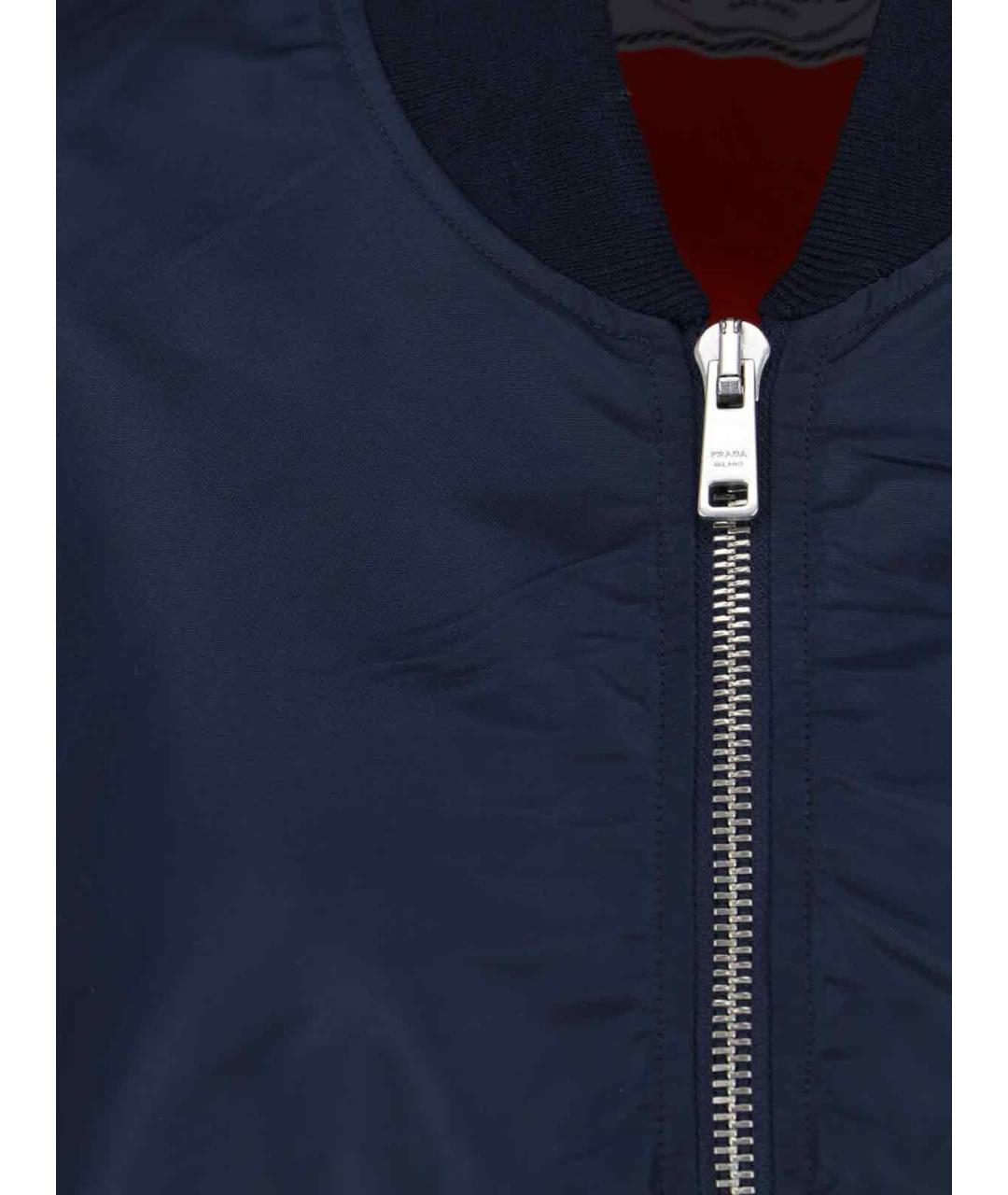 PRADA Синяя полиамидовая куртка, фото 2