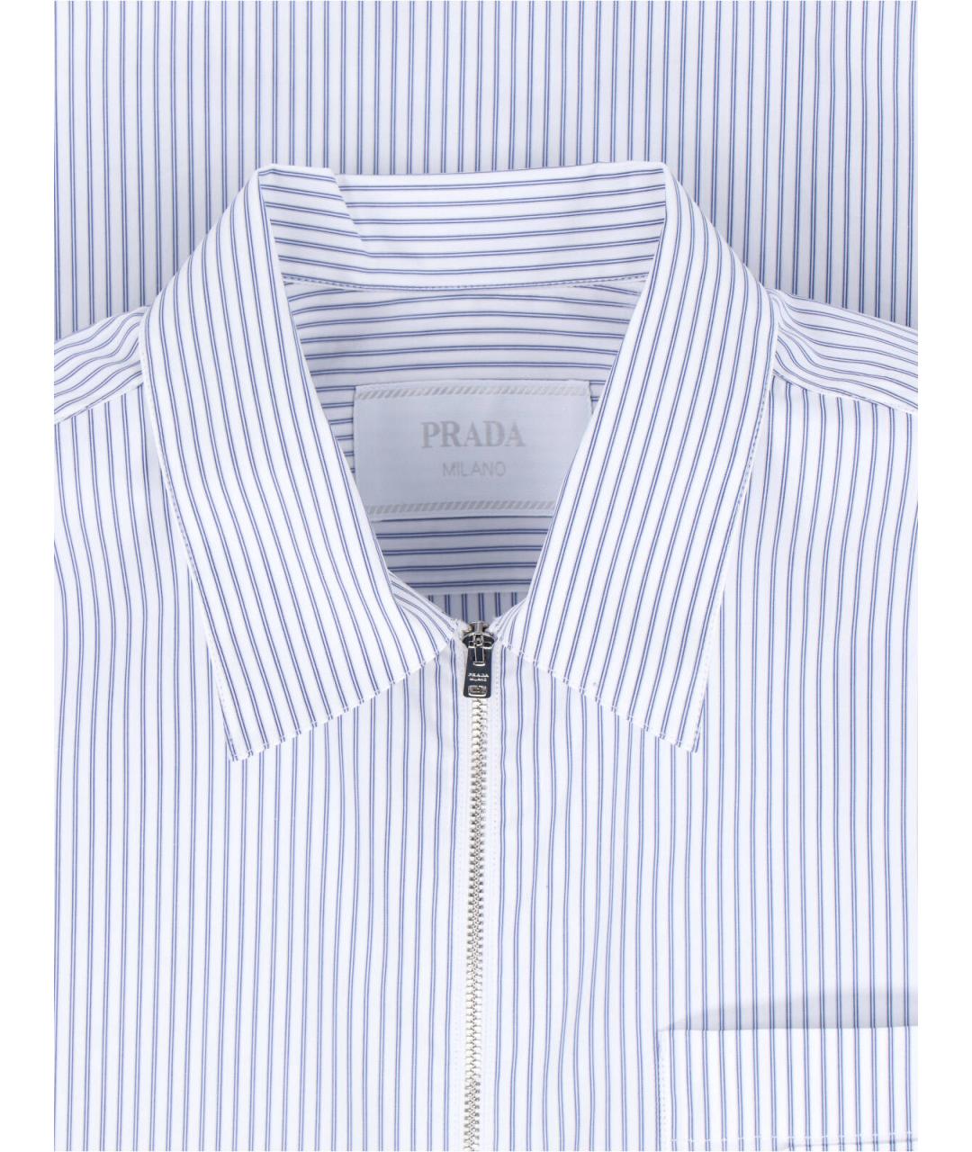 PRADA Голубая хлопковая кэжуал рубашка, фото 3