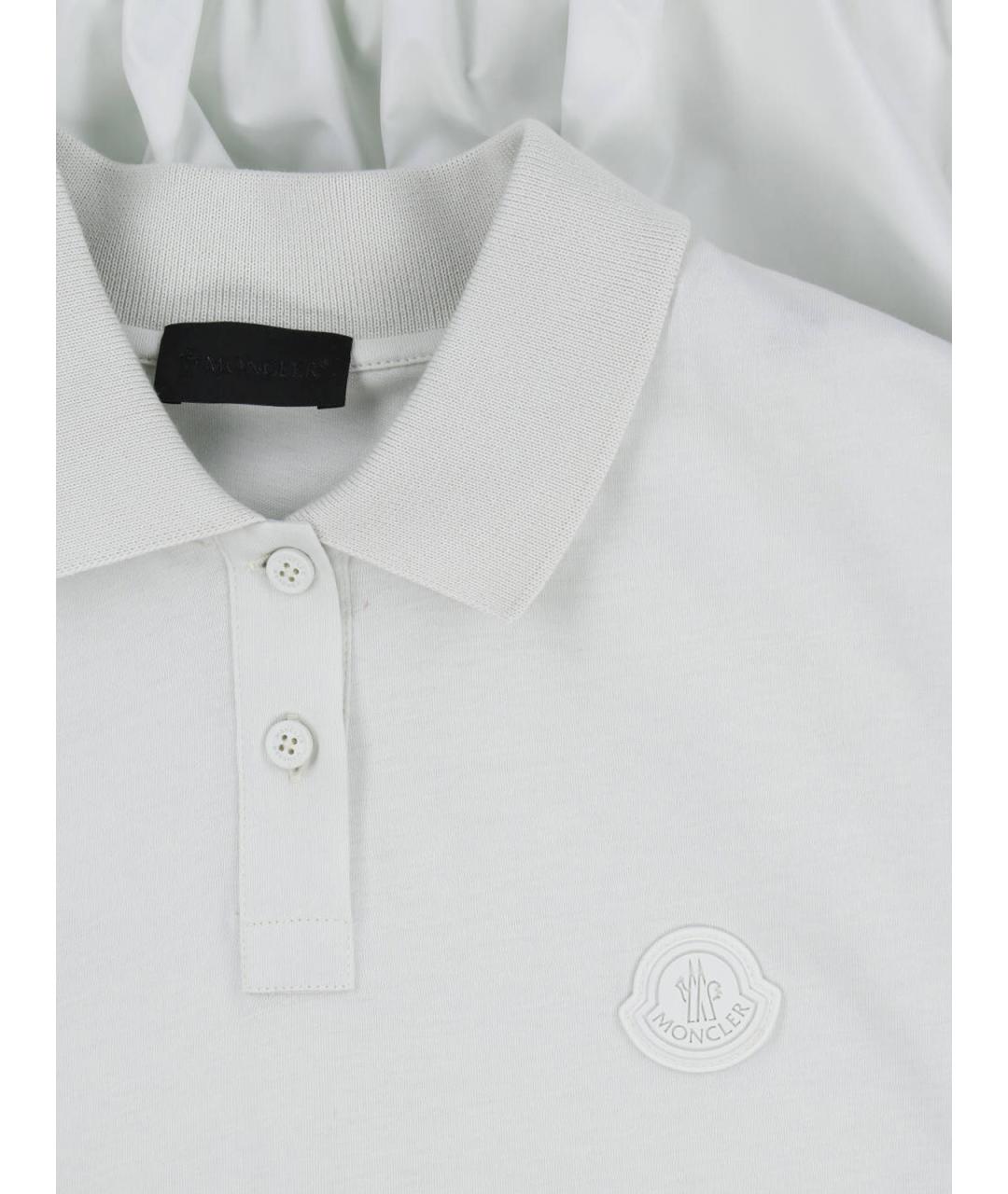 MONCLER Белая хлопковая футболка, фото 3