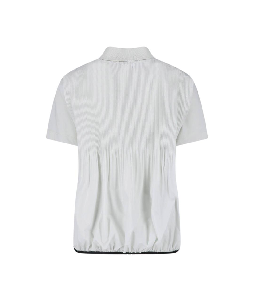 MONCLER Белая хлопковая футболка, фото 2