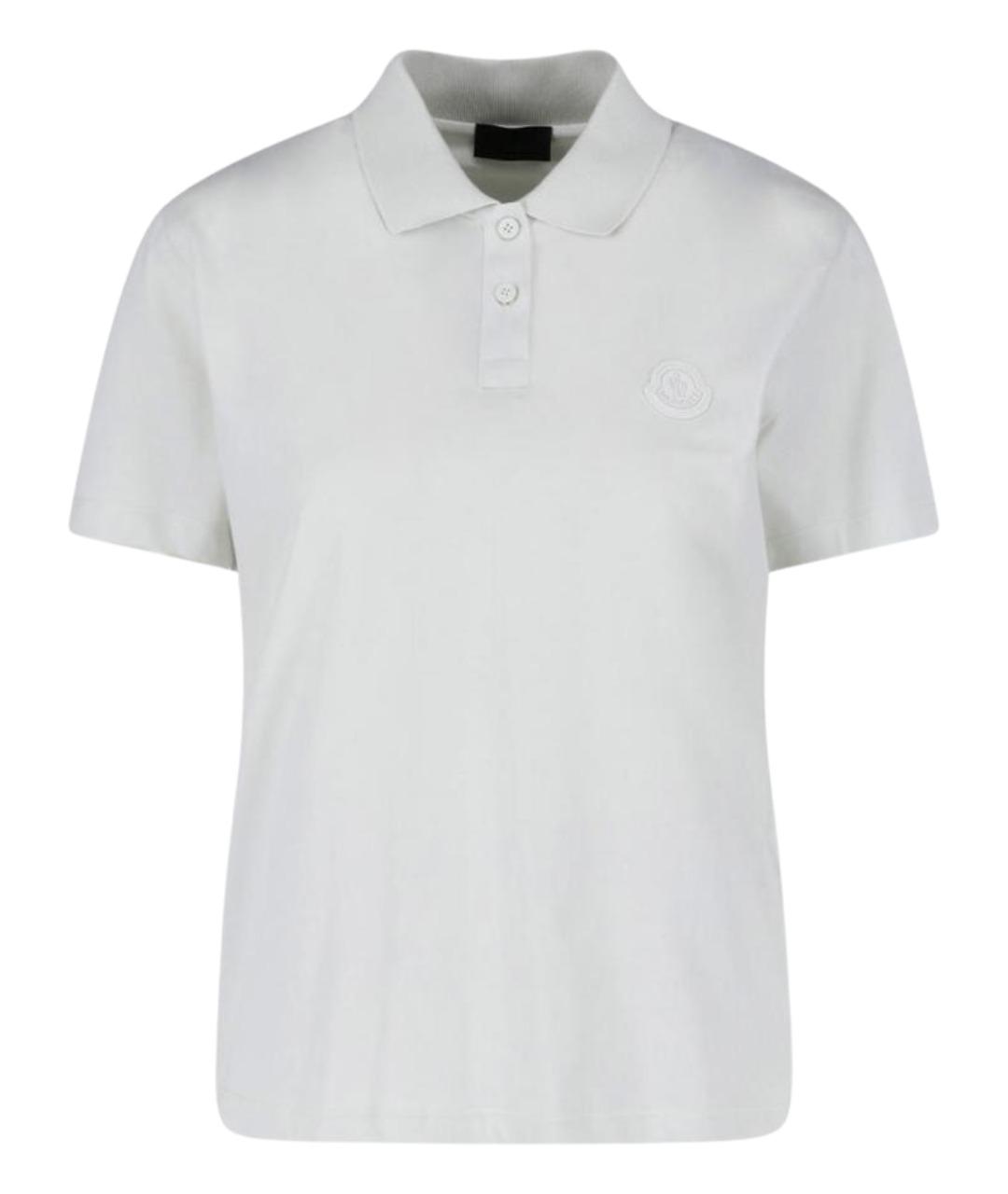 MONCLER Белая хлопковая футболка, фото 1