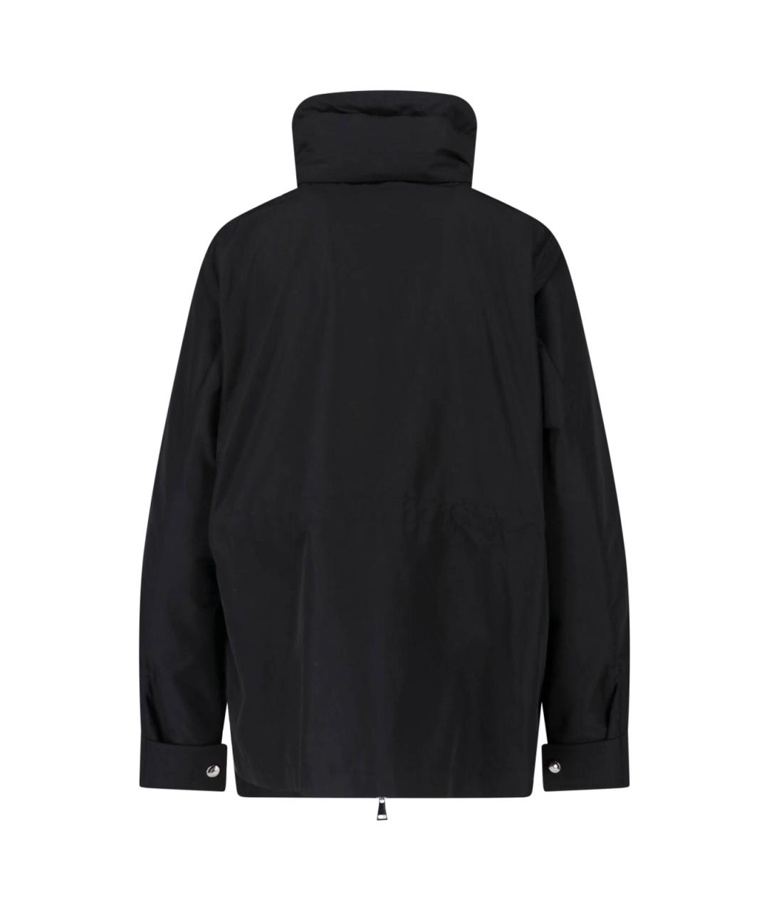 MONCLER Черная полиэстеровая куртка, фото 2