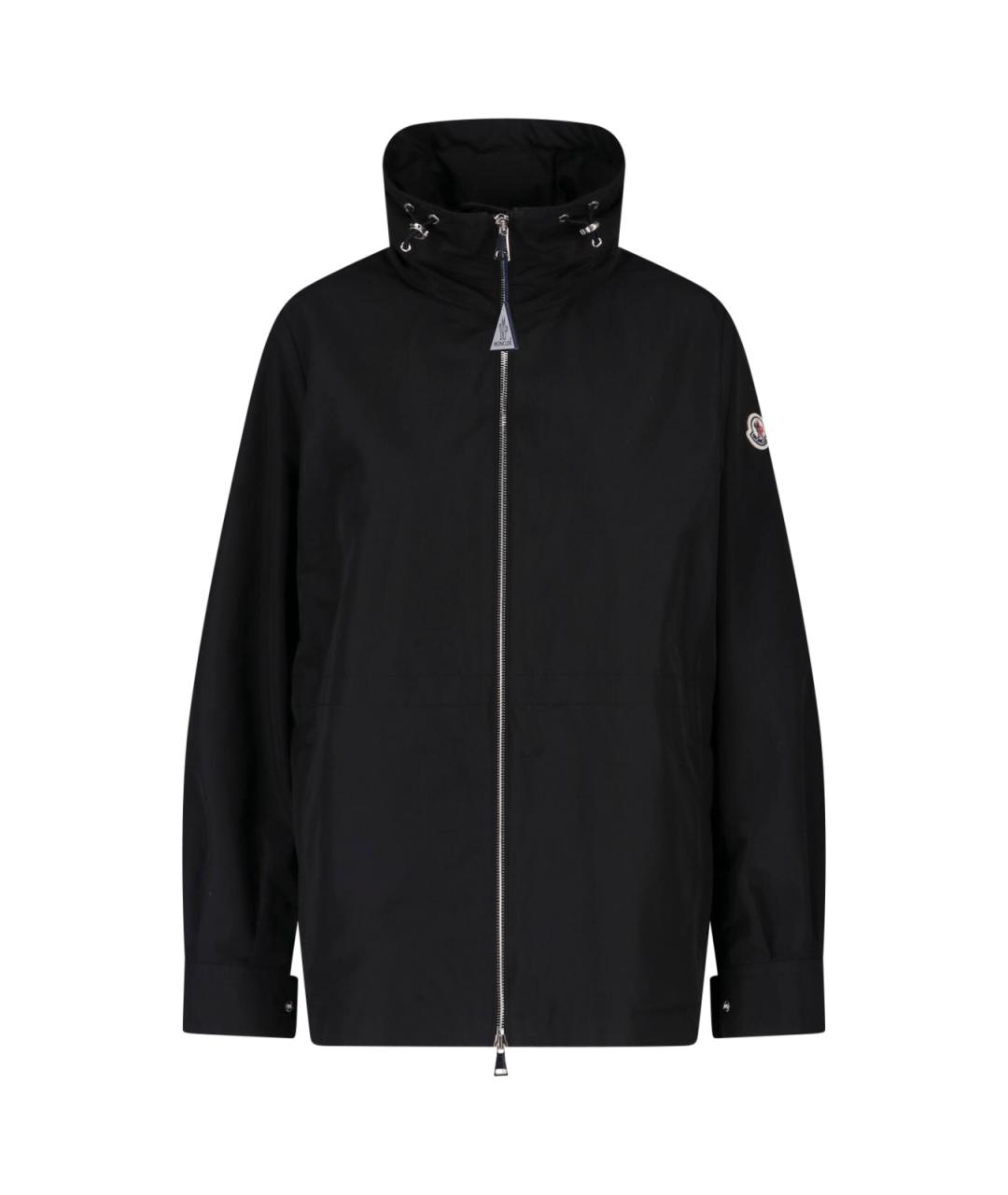 MONCLER Черная полиэстеровая куртка, фото 1