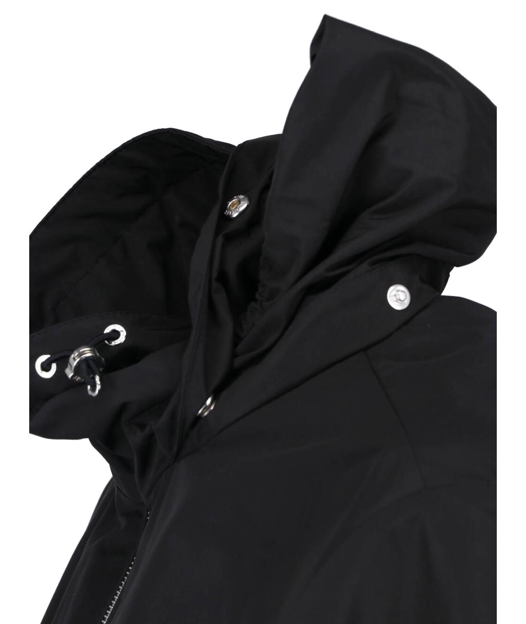 MONCLER Черная полиэстеровая куртка, фото 4
