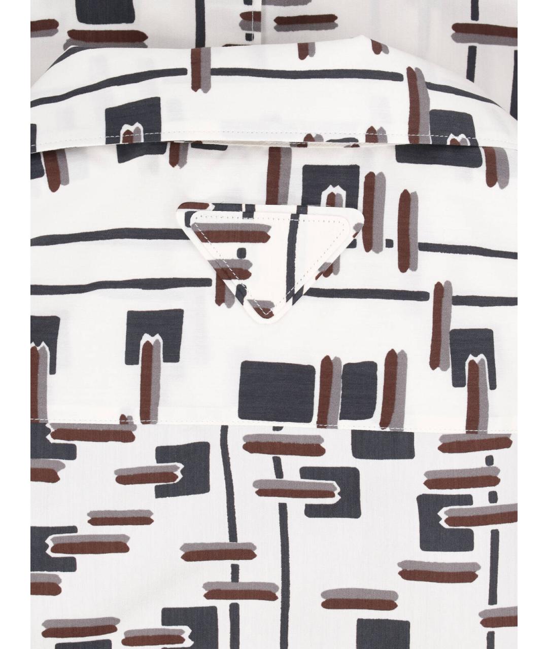 PRADA Мульти хлопковая кэжуал рубашка, фото 5