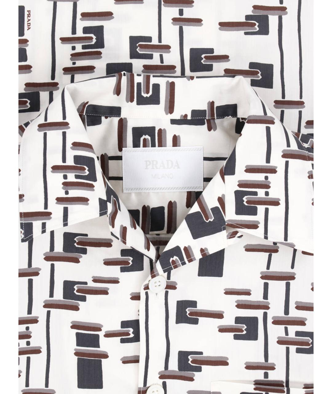 PRADA Мульти хлопковая кэжуал рубашка, фото 3
