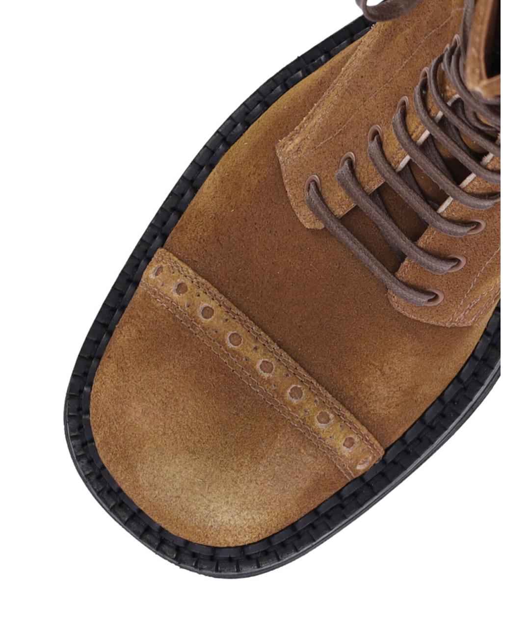 MIU MIU Коричневые замшевые ботинки, фото 5