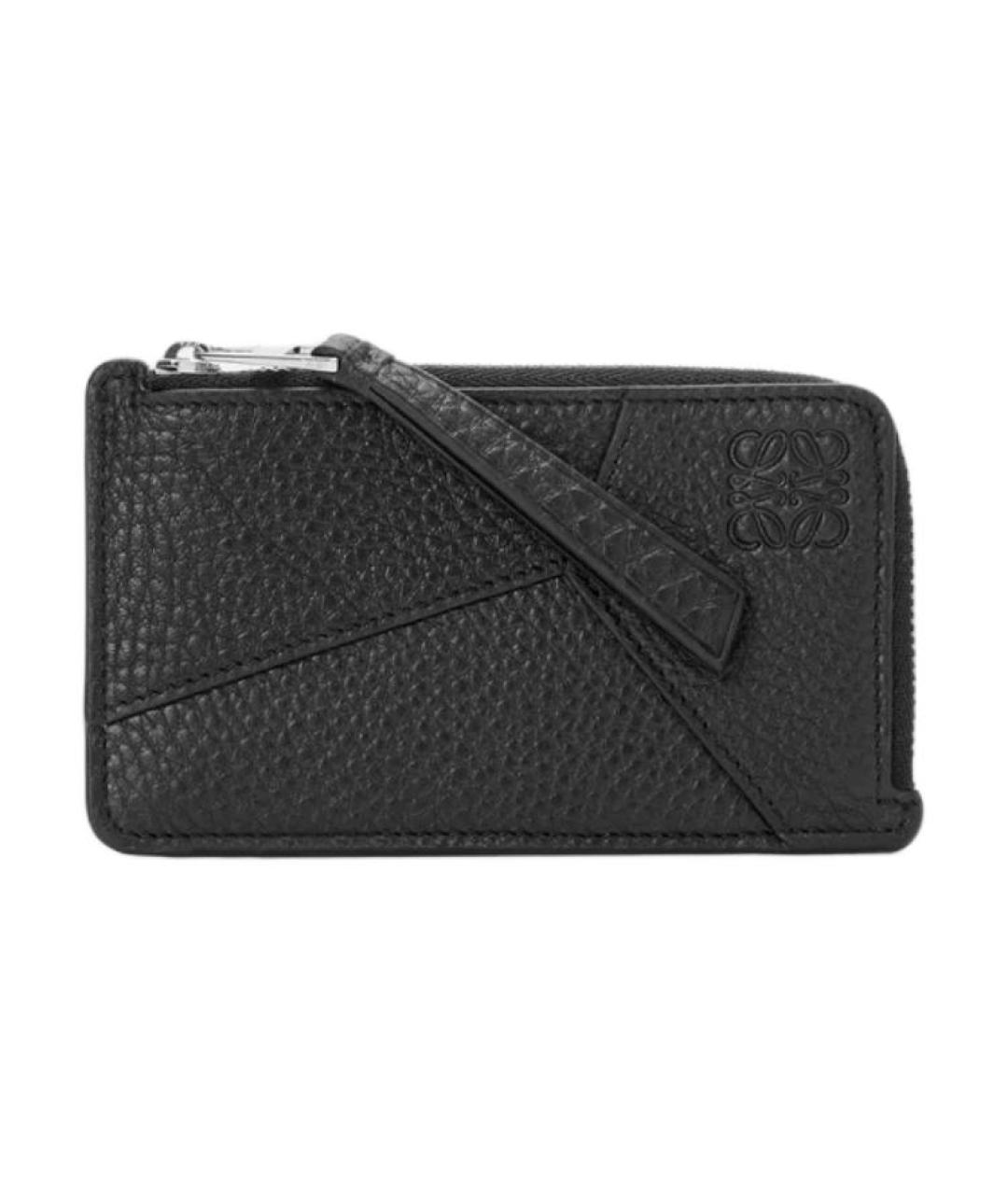 LOEWE Черный кожаный кошелек, фото 1