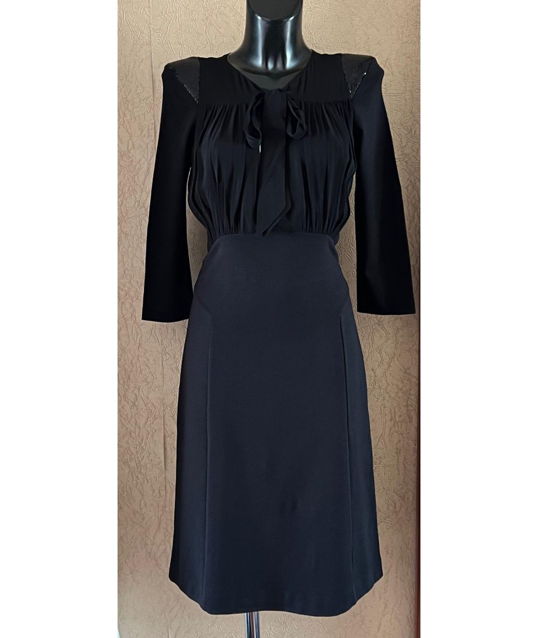 BLUMARINE Черное вискозное платье, фото 2