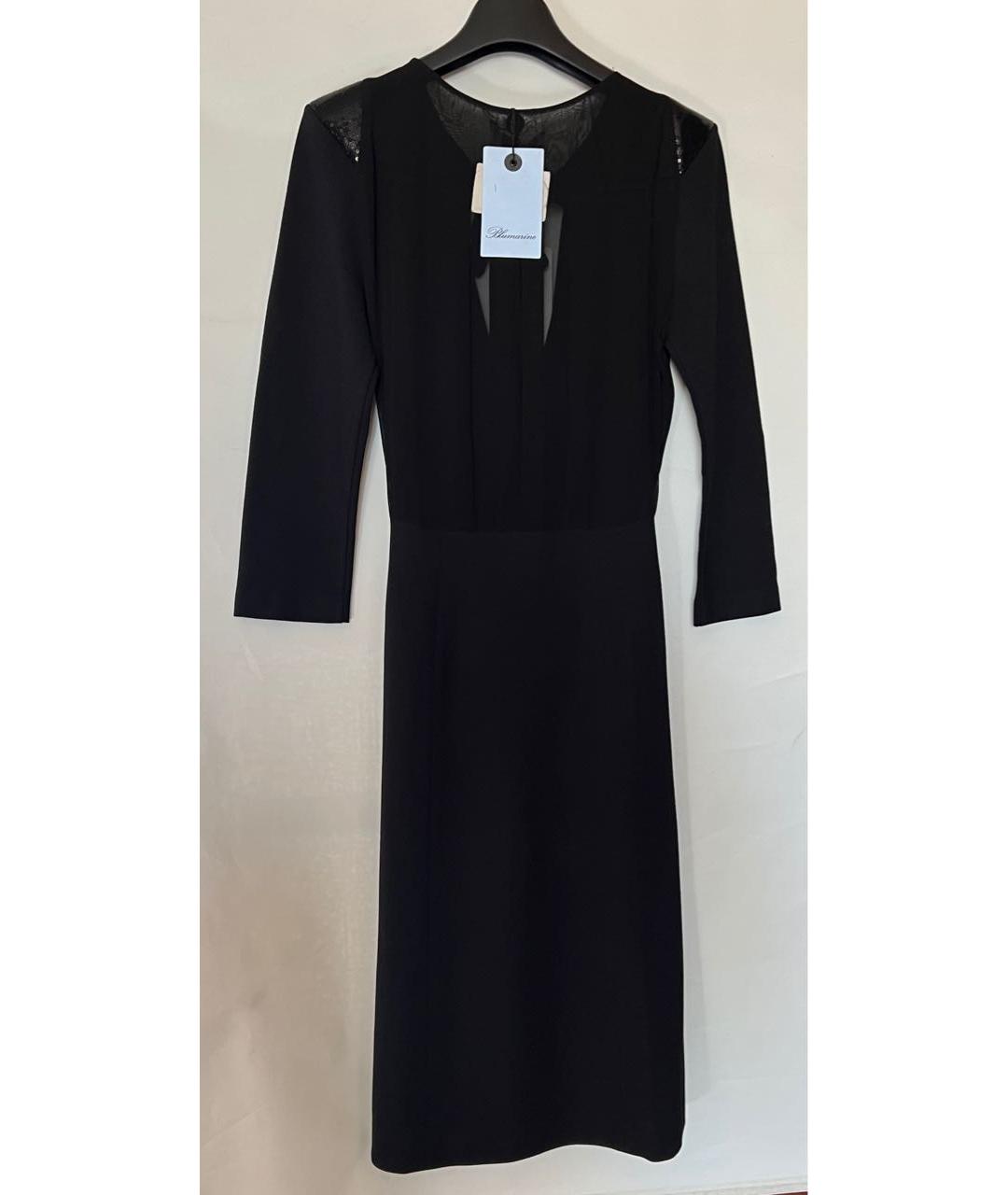 BLUMARINE Черное вискозное платье, фото 3