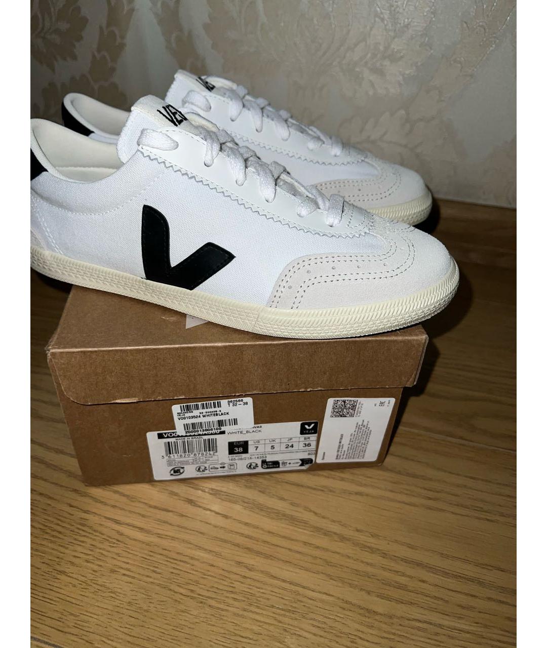 VEJA Белые кожаные кеды, фото 6