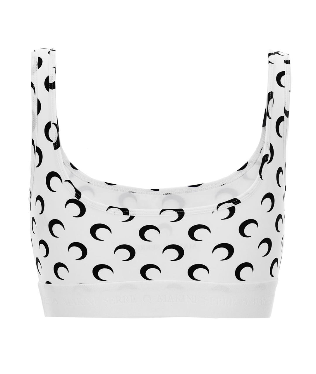 MARINE SERRE Белая полиамидовая майка, фото 2