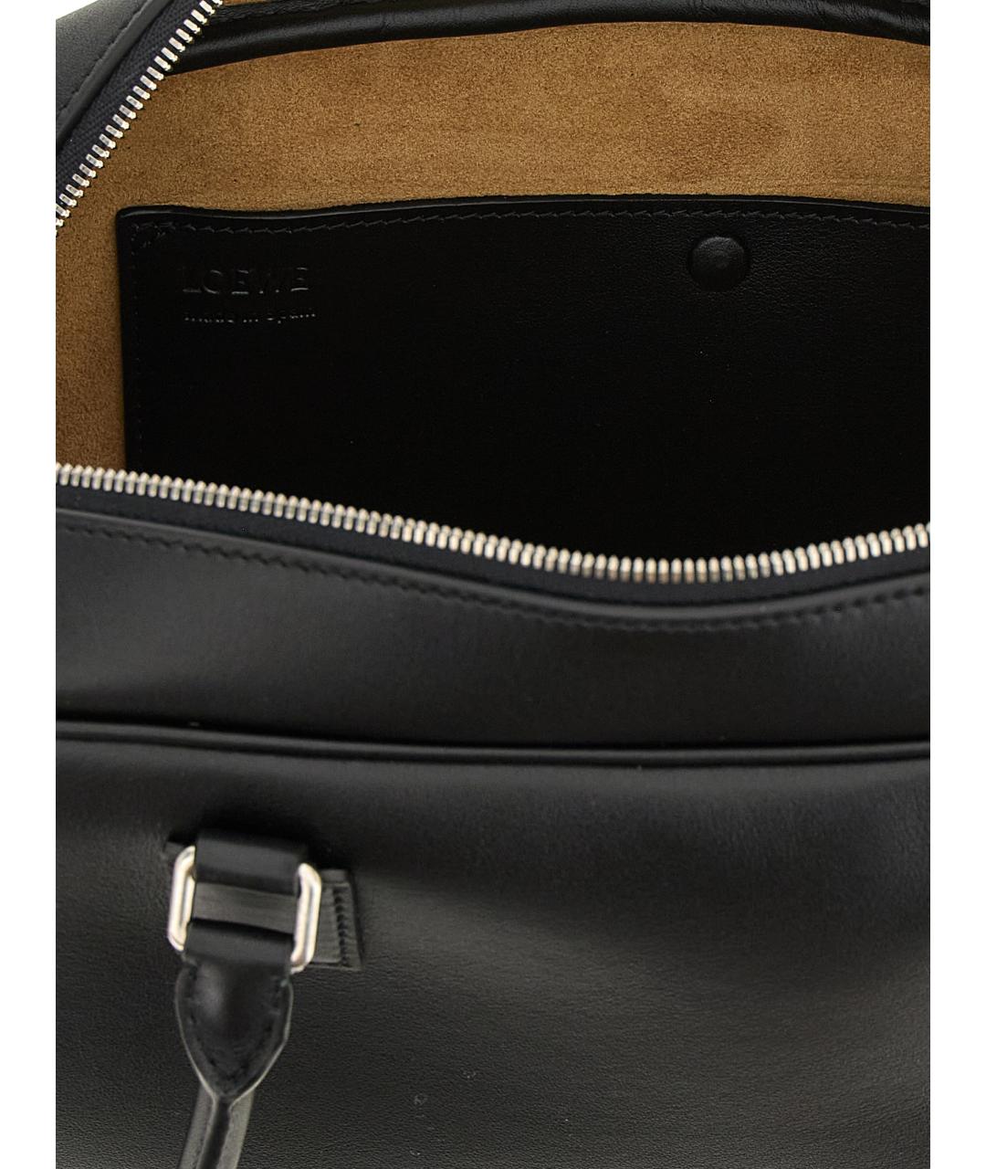 LOEWE Черная кожаная сумка через плечо, фото 4