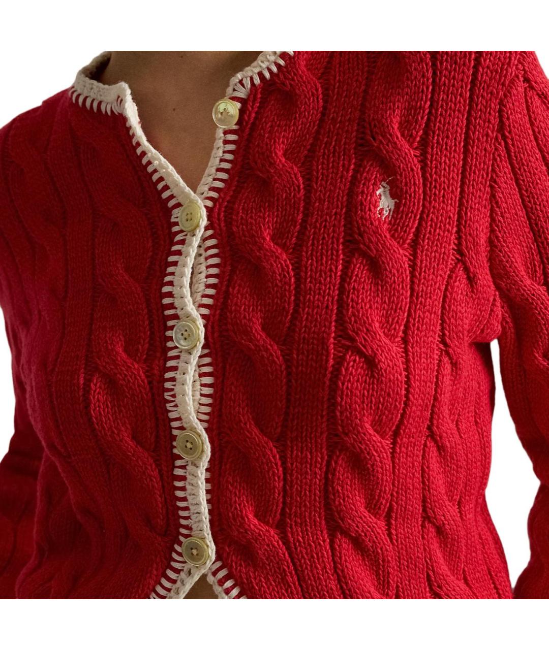 POLO RALPH LAUREN Красный кардиган, фото 2
