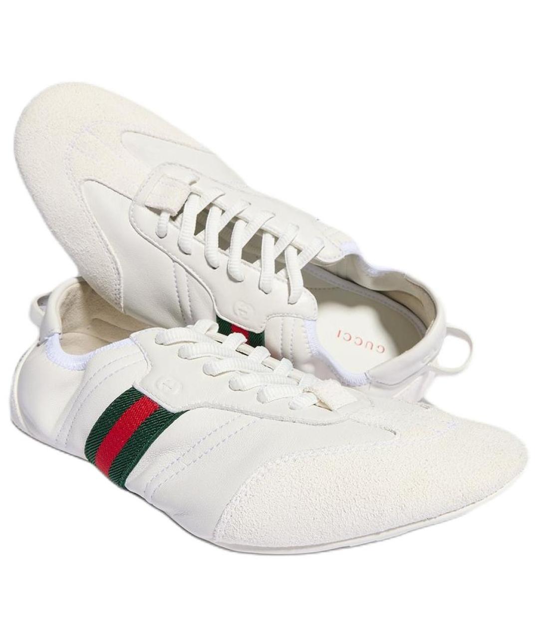 GUCCI Белые кеды, фото 5