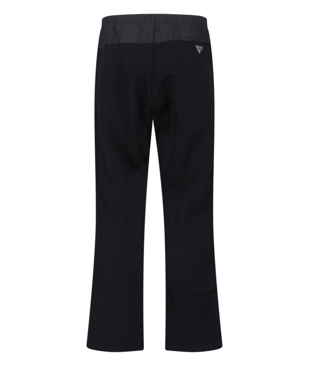 PRADA Черные хлопковые повседневные брюки, фото 2