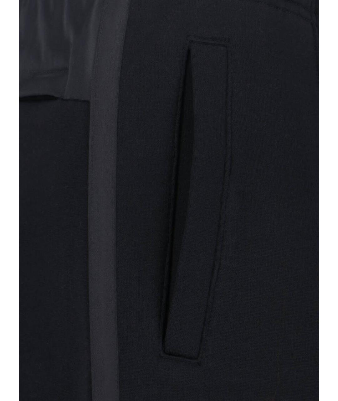 PRADA Черные хлопковые повседневные брюки, фото 5