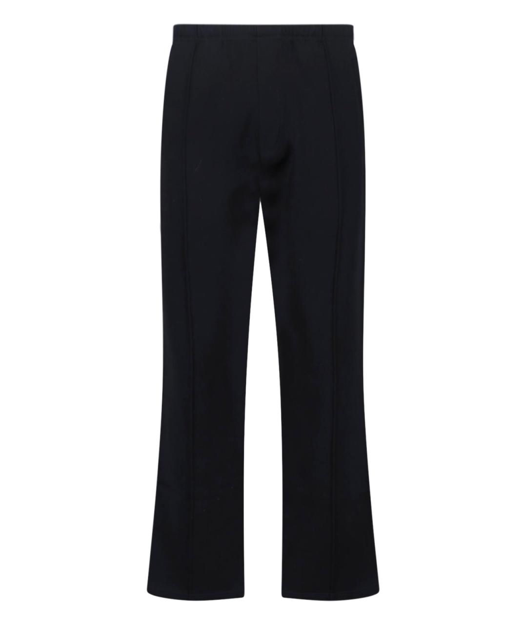 PRADA Черные хлопковые повседневные брюки, фото 1