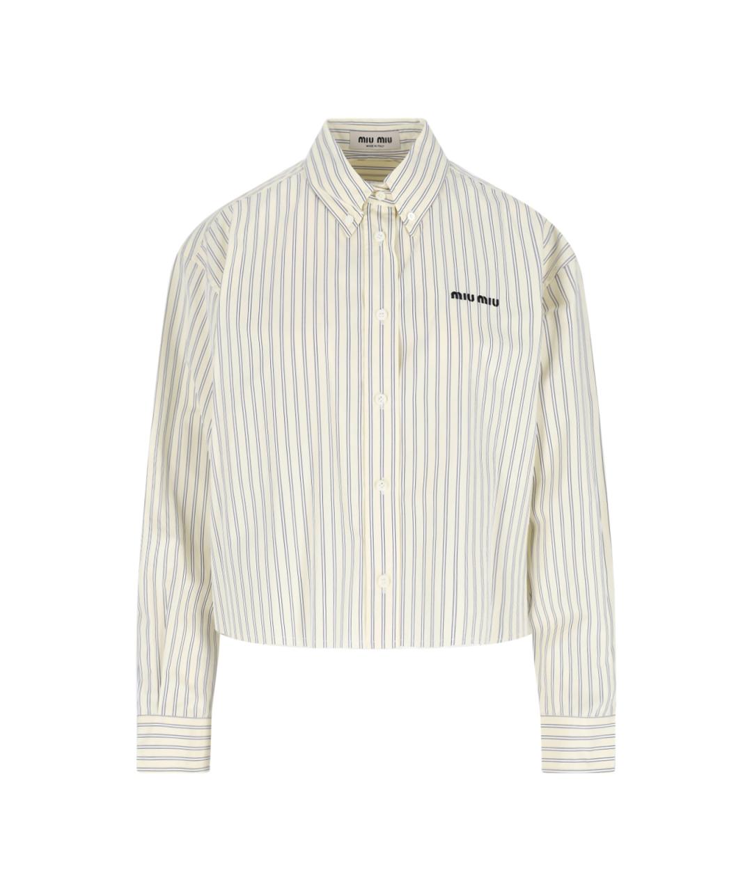 MIU MIU Мульти хлопковая рубашка, фото 1