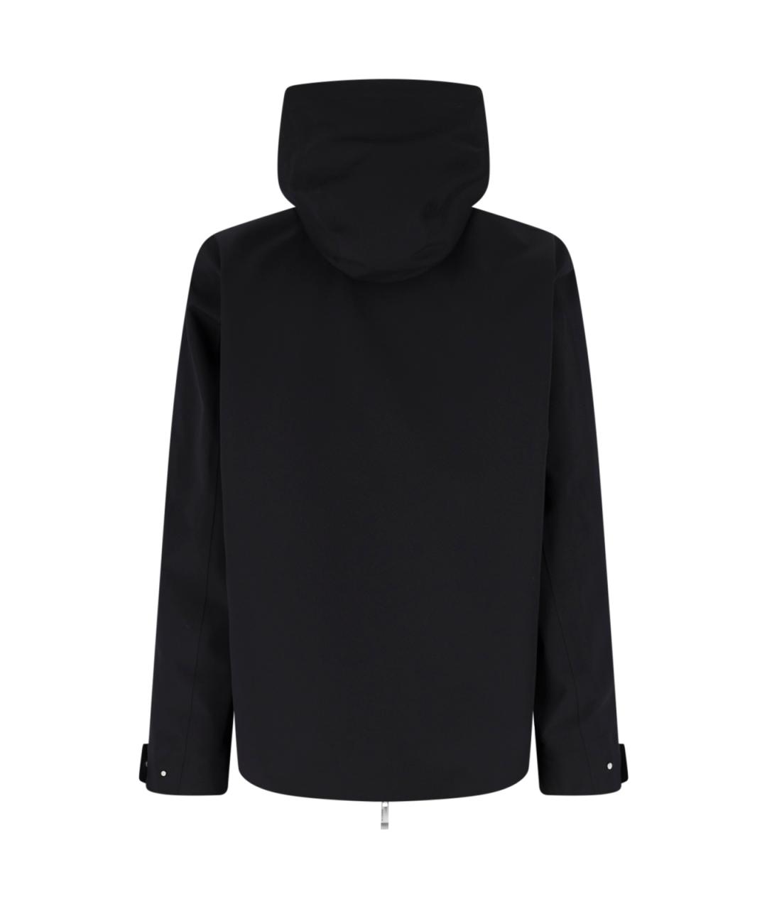 MONCLER Черный полиэстеровый пуховик, фото 2