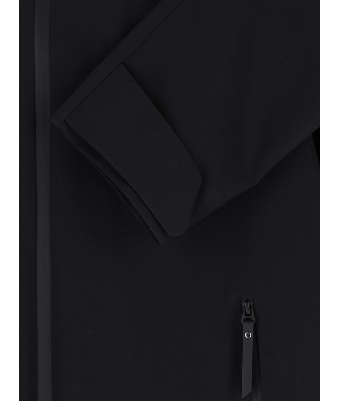 MONCLER Черный полиэстеровый пуховик, фото 6