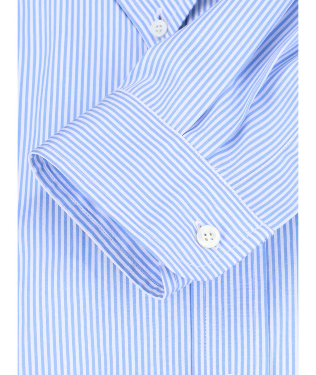 MIU MIU Голубая хлопковая рубашка, фото 5