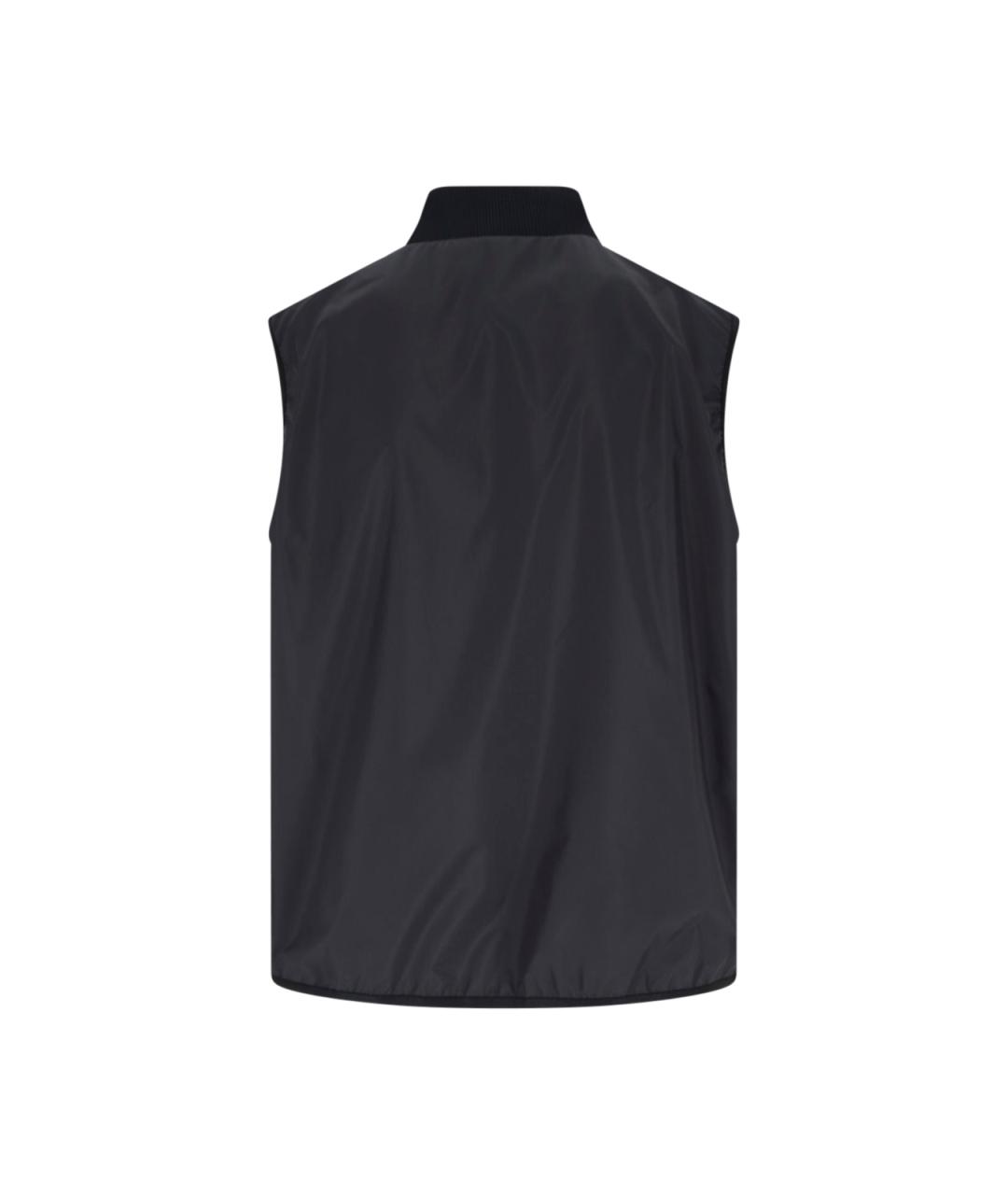 MONCLER Черная полиэстеровая куртка, фото 4