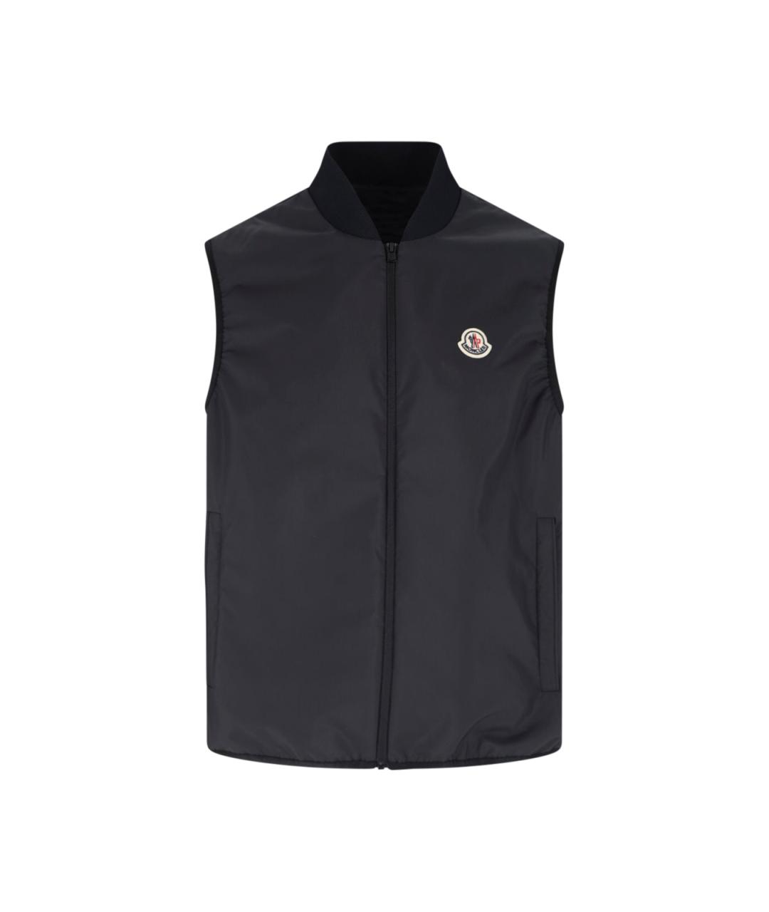 MONCLER Черная полиэстеровая куртка, фото 3