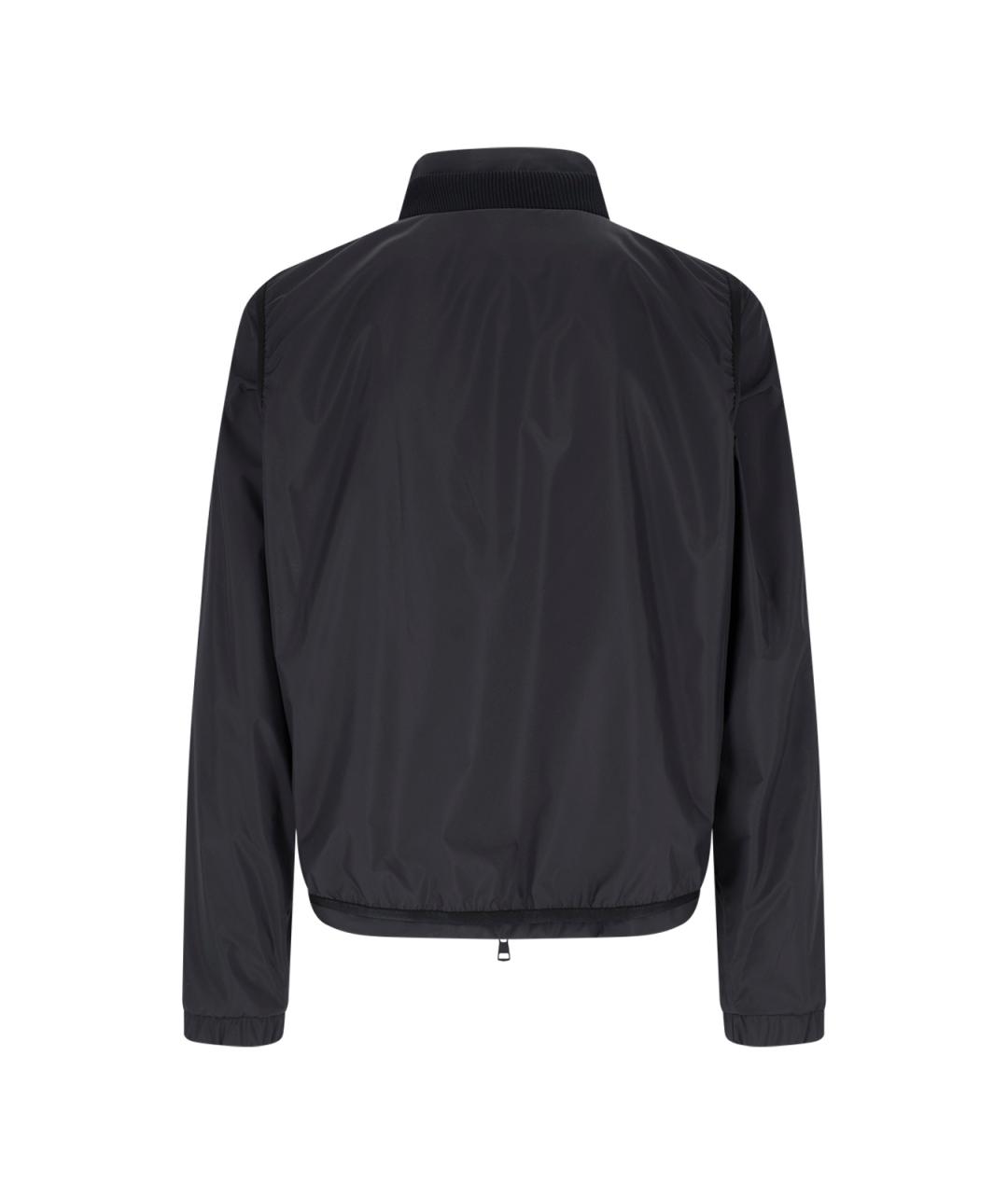 MONCLER Черная полиэстеровая куртка, фото 2