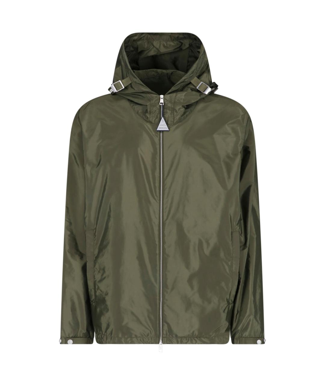 MONCLER Зеленая полиамидовая куртка, фото 1
