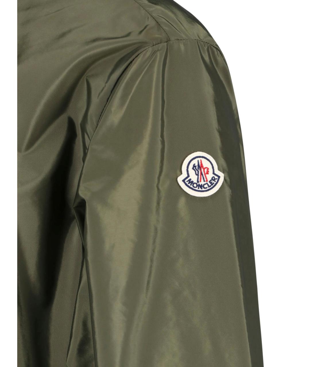 MONCLER Зеленая полиамидовая куртка, фото 3