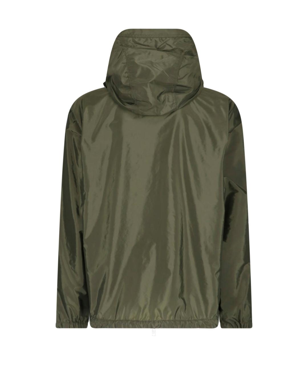 MONCLER Зеленая полиамидовая куртка, фото 2