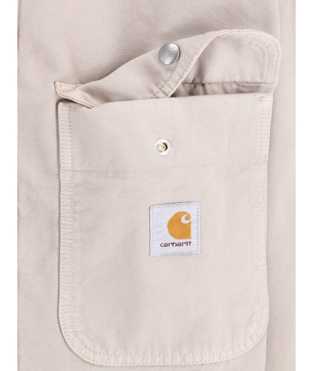 CARHARTT WIP Бежевая хлопковая куртка, фото 4