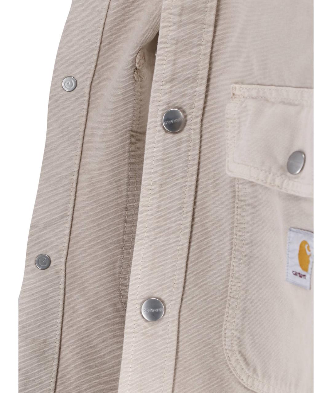 CARHARTT WIP Бежевая хлопковая куртка, фото 5
