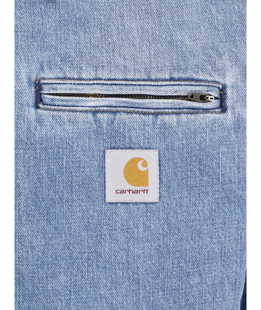 CARHARTT WIP Голубая хлопковая куртка, фото 3