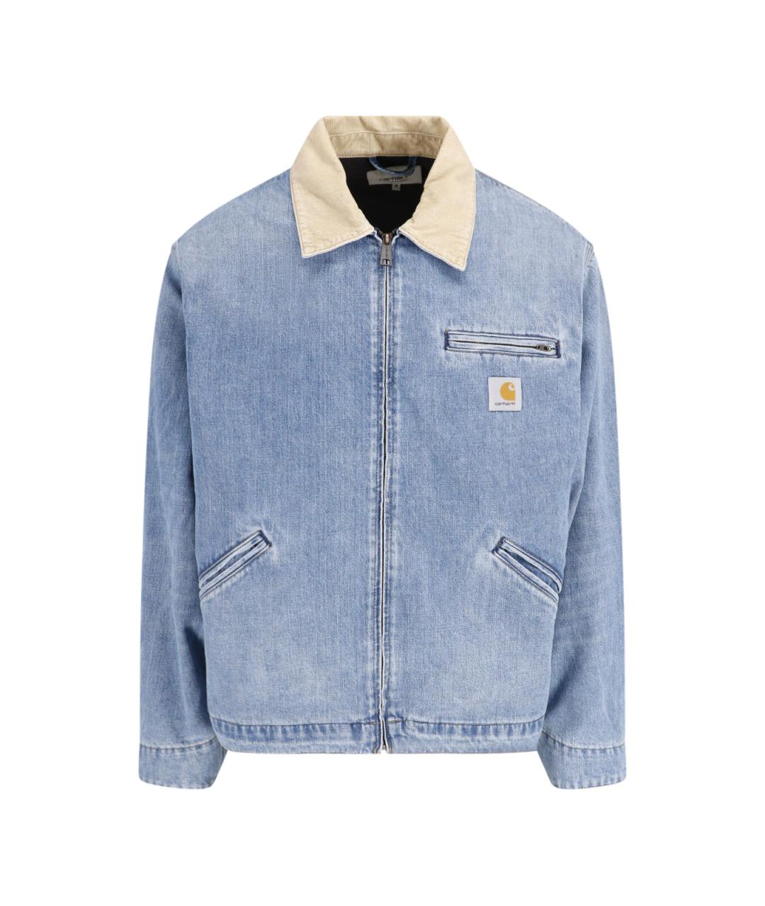 CARHARTT WIP Голубая хлопковая куртка, фото 1