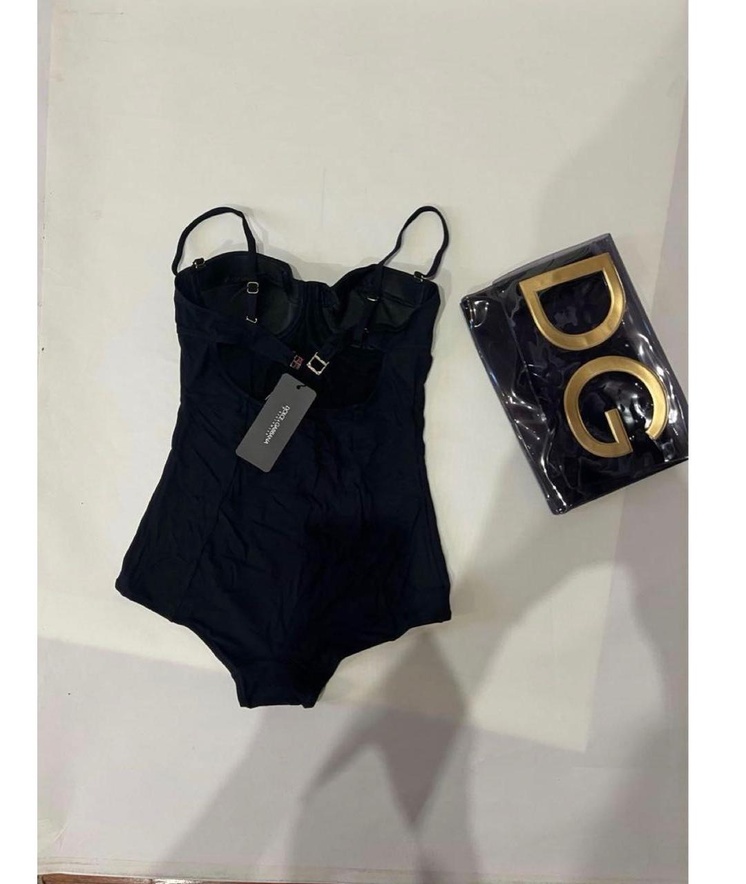 DOLCE&GABBANA Черный полиамидовый купальник, фото 8